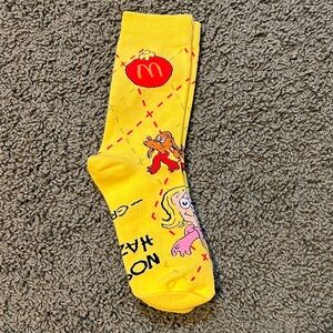 McDonald's Vibrant Yellow Character Socks